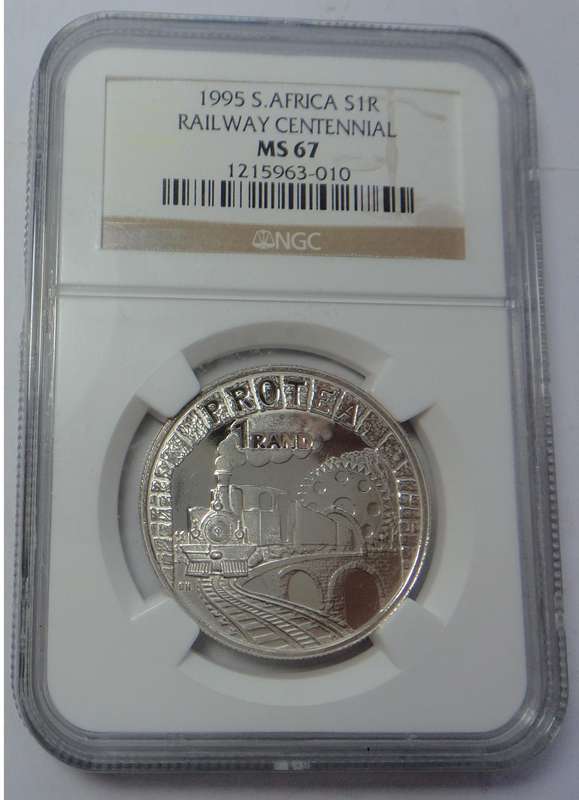 1995 Silver R1 (Railways) NGC MS 67