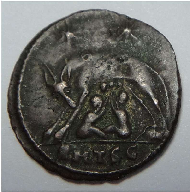 Constantine Bronze (She-wolf with Romulus & Remus) 324-337 AD