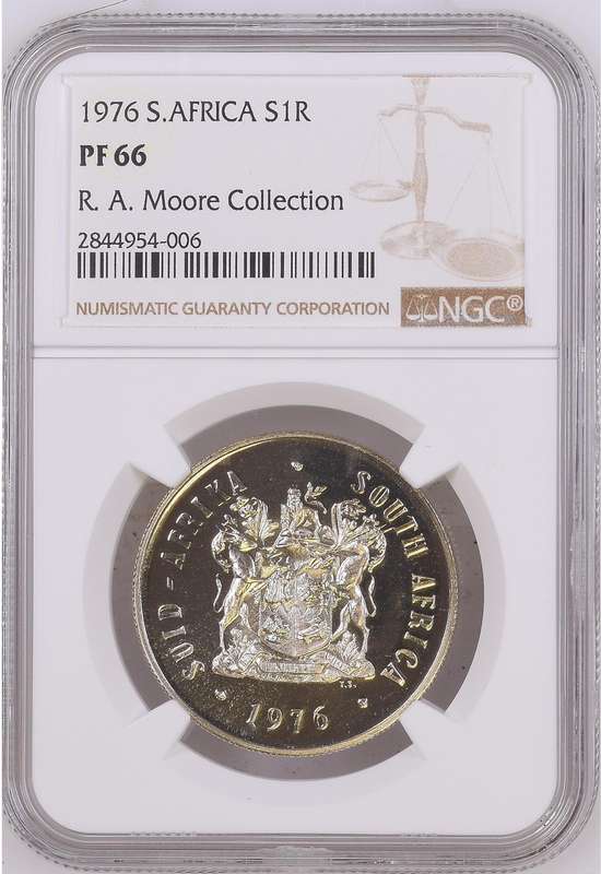 RSA Silver R1 1976 NGC PF66