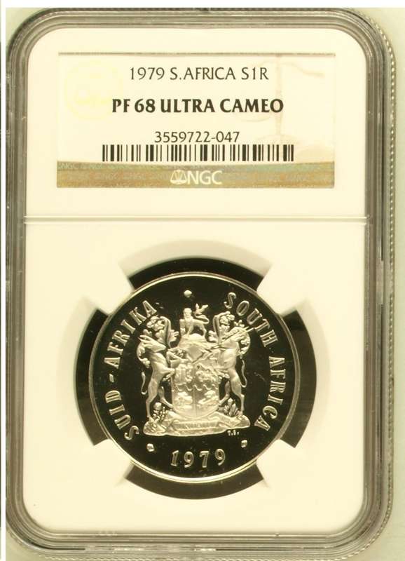 RSA Silver R1 1979 NGC PF68 Ultra Cameo
