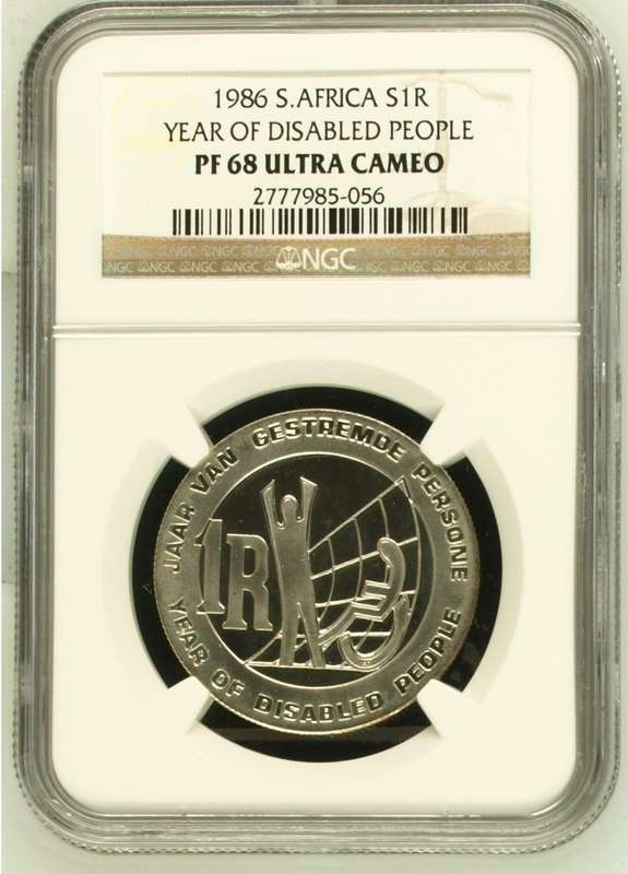 RSA Silver R1 1986 (YODP) NGC PF68 Ultra Cameo