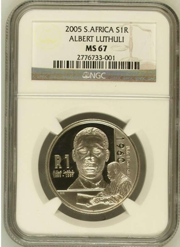 Silver R1 of 2005 (Luthuli) NGC MS67