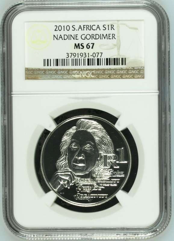 Silver R1 of 2010 (Gordimer) NGC MS67
