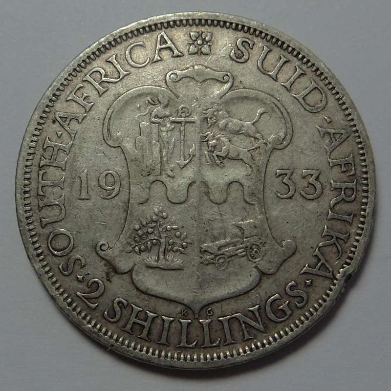 Union of SA: Florin (2/-) of 1933