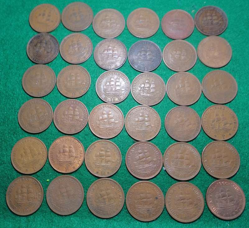 Union of South Africa: Penny Collection (1923 - 1960)