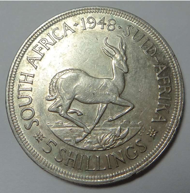 Union of South Africa: Crown (5/-) of 1948