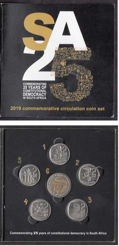 RSA: 2019 Commemorative Circulation R2 & R5 Coin Set