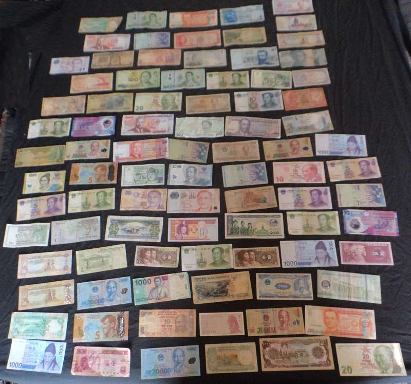 Collection of 88 Banknotes from Middle & Far East & Oceania