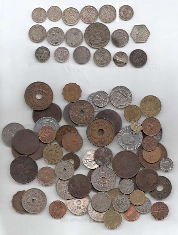 Collection of Foreign Coins incl. 18 Silver issues