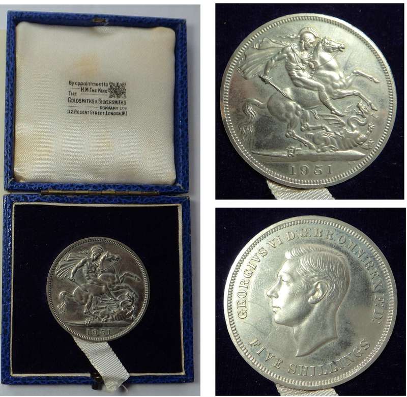 Great Britain: Festival of Britain Crown (5/-) of 1951