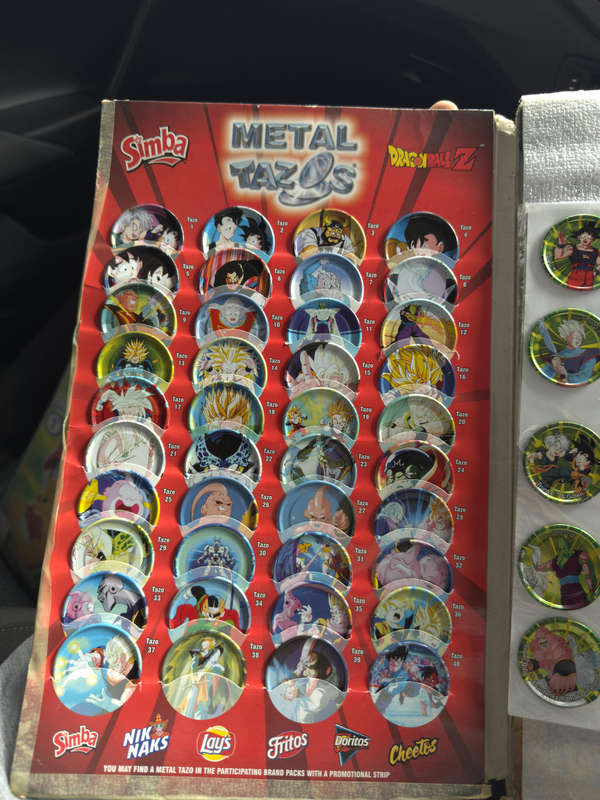 Dragon Ball Z Metal Tazo's Collectors Album