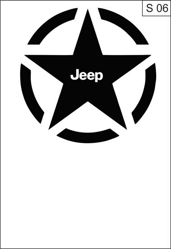 JEEP Star 350mm Matt Black SO6
