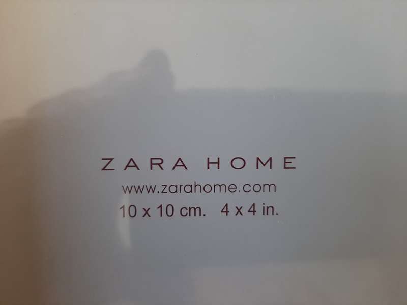Picture frame, ZARA HOME, 10x10cm, white high gloss, unused, price new R379