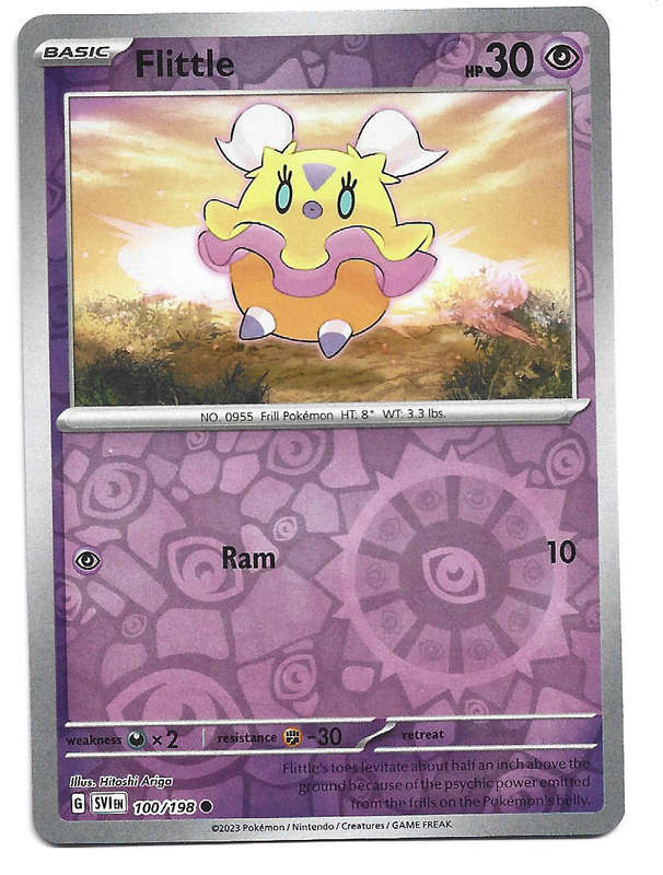 FLITTLE - REVERSE HOLO  100/198 POKEMON TCG SCARLET & VIOLET TRADING CARD