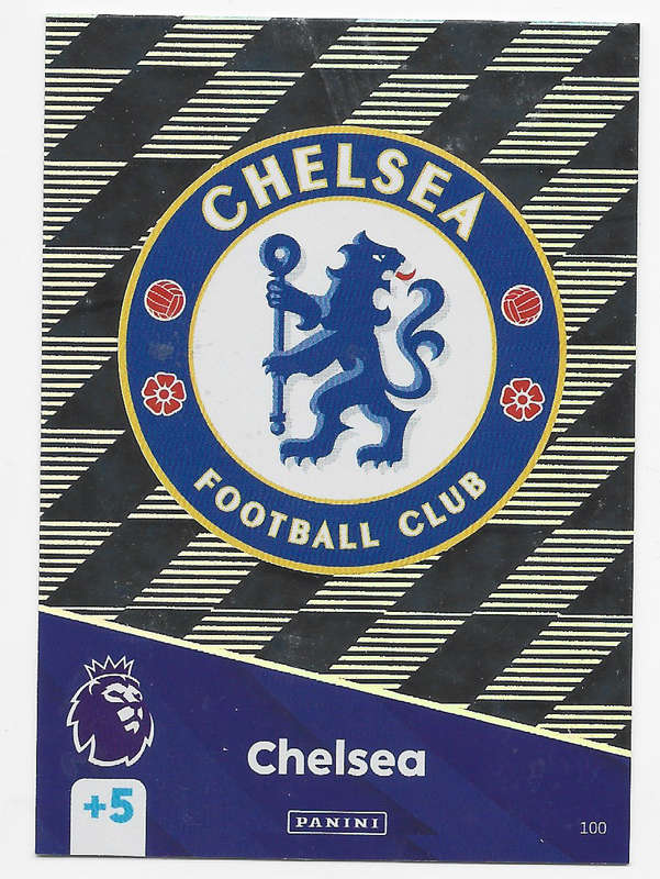 CHELSEA FC -  PANINI English Premier League 2024/25 - FOIL "CLUB LOGO" TRADING CARD 100