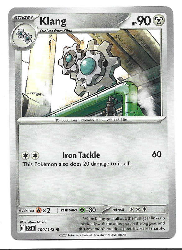 KLANG -  COMMON  100/142 POKEMON TCG STELLAR CROWN TRADING CARD