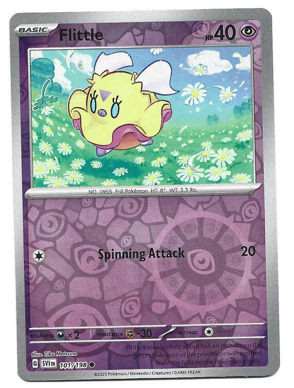 FLITTLE - REVERSE HOLO  101/198 POKEMON TCG SCARLET & VIOLET TRADING CARD