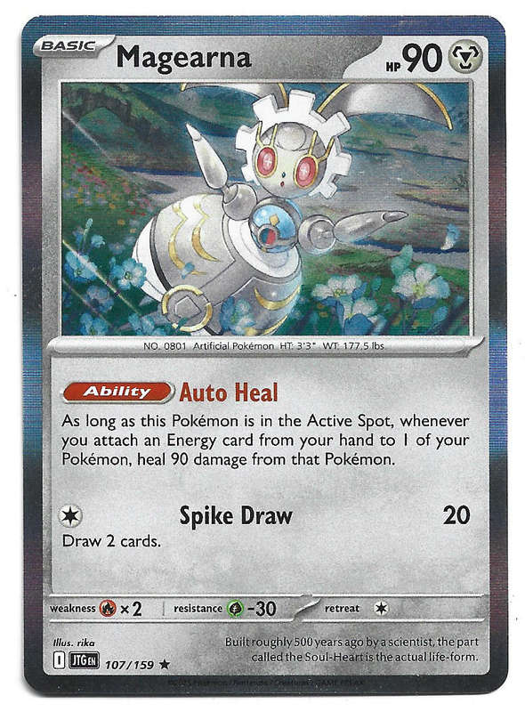 MAGEARNA - HOLO RARE  107/159 POKEMON TCG JOURNEY TOGETHER TRADING CARD