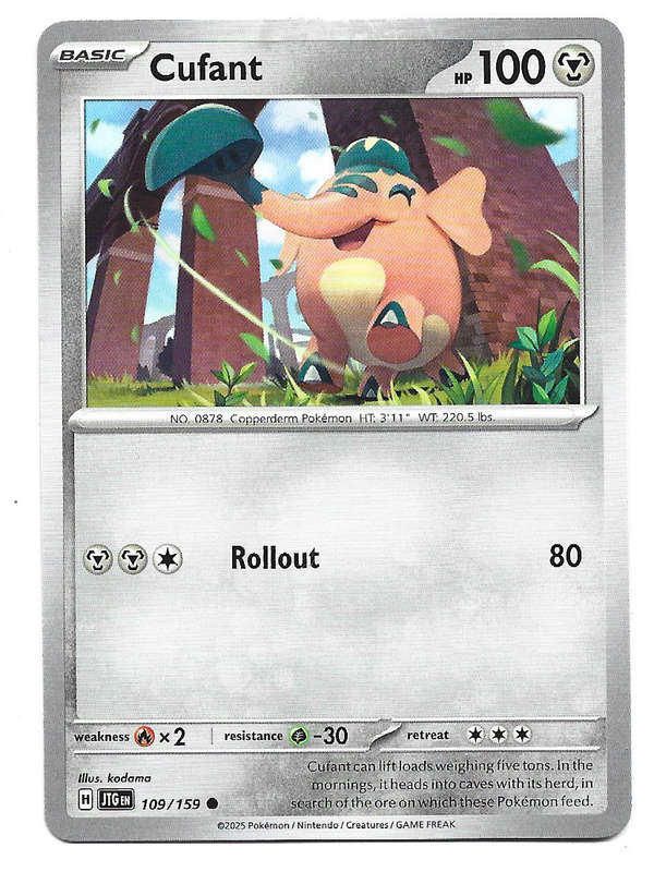 CUFANT - COMMON  109/159 POKEMON TCG JOURNEY TOGETHER TRADING CARD