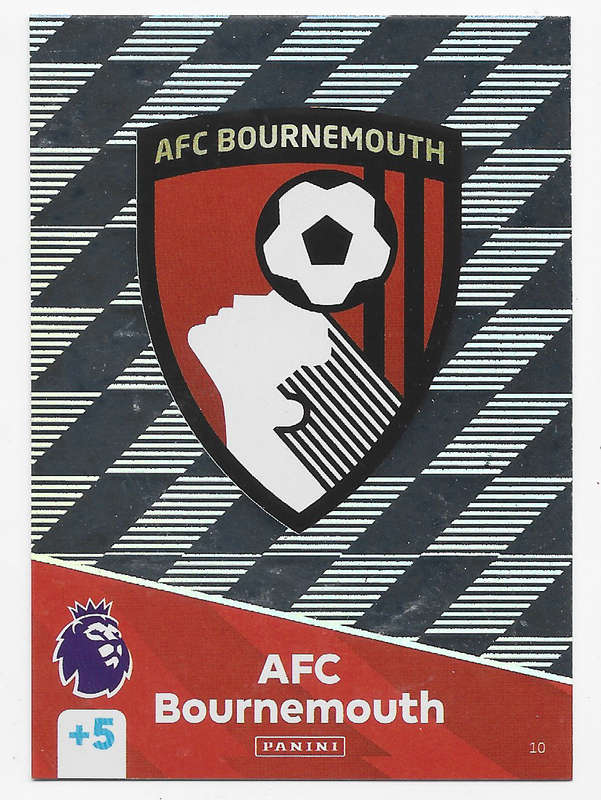 AFC BOURNEMOUTH -  PANINI English Premier League 2024/25 - FOIL "CLUB LOGO" TRADING CARD 10