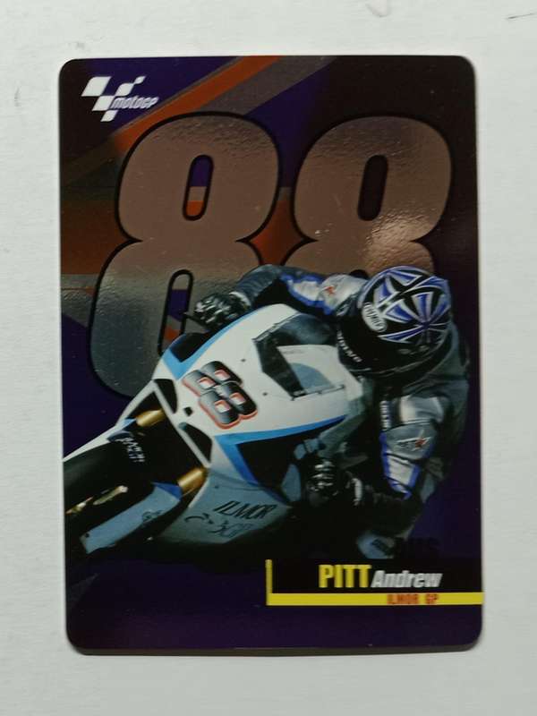ANDREW PITT - MOTO GP 07 `PREZIOSI COLLECTION`  - RARE FOIL TRADING CARD 115