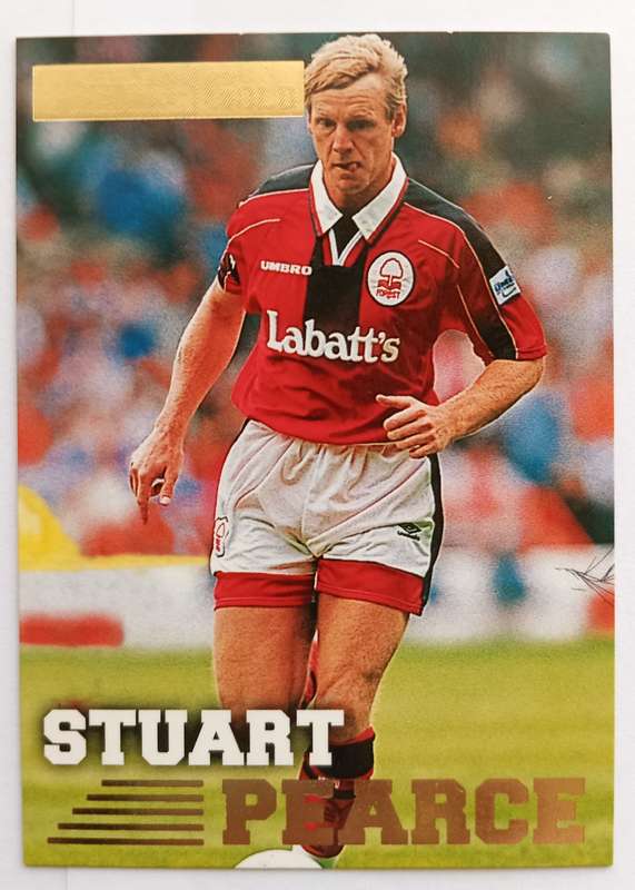 STUART PEARCE (Forest) - TOPPS PREMIER GOLD COLLECTION 1996/97 - TRADING CARD CARD 116 of 161