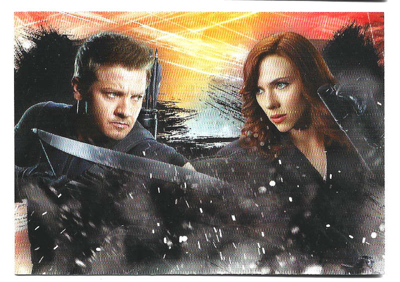 BLACK WIDOW vs HAWKEYE - PANINI MARVEL CIVIL WAR 2016 - BATTLE TRADING CARD 118