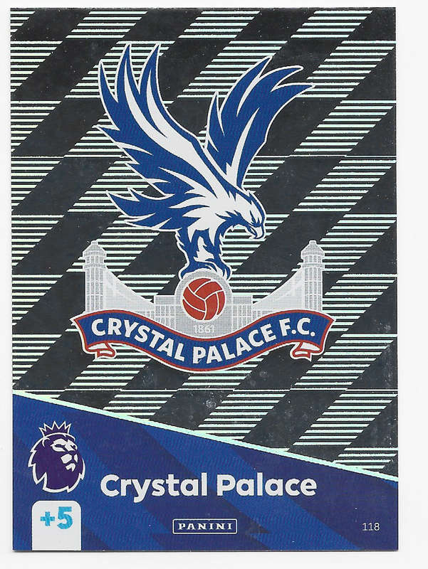 CRYSTAL PALACE FC -  PANINI English Premier League 2024/25 - FOIL "CLUB LOGO" TRADING CARD 118