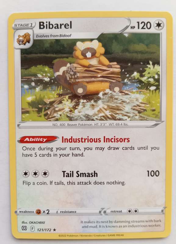 BIBAREL - POKEMON TCG  DECK EXCLUSIVES  121/189 COMMON TRADING CARD
