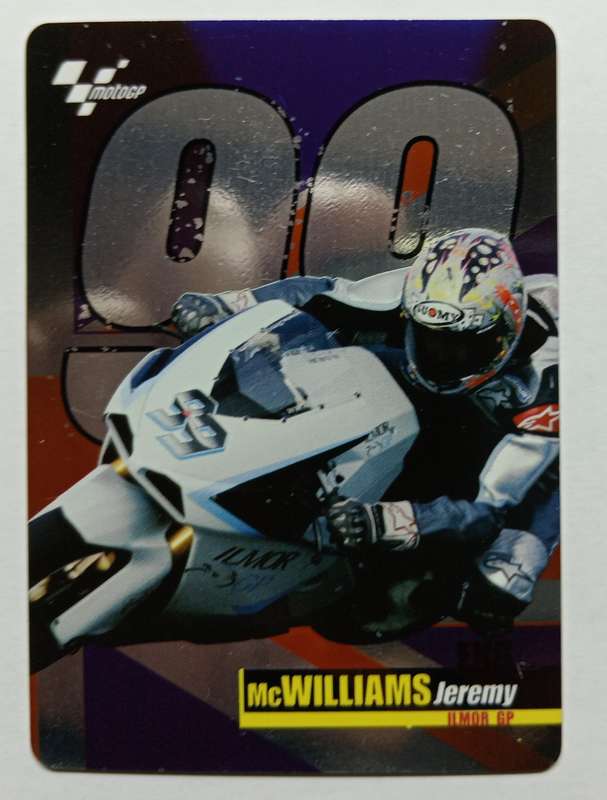 JEREMY McWILLIAMS - MOTO GP 07 `PREZIOSI COLLECTION`  - RARE FOIL TRADING CARD 121