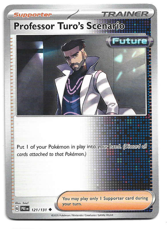 PROFESSOR TURO'S SCENARIO - COMMON  121/131 POKEMON TCG PRISMATIC EVOLUTIONS  TRADING CARD