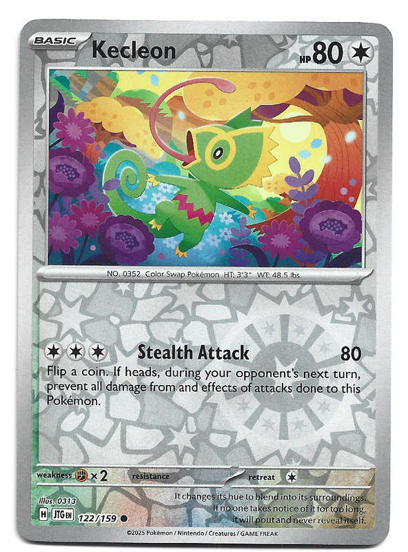 KECLEON - REVERSE HOLO  122/159 POKEMON TCG JOURNEY TOGETHER TRADING CARD
