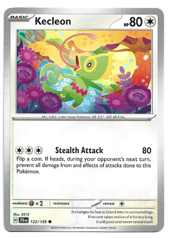 KECLEON - COMMON  122/159 POKEMON TCG JOURNEY TOGETHER TRADING CARD