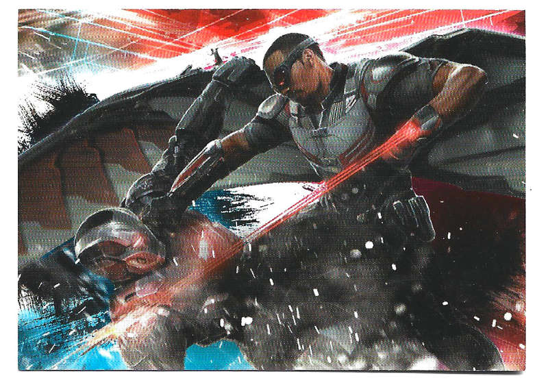FALCON vs IRON MAN - PANINI MARVEL CIVIL WAR 2016 - BATTLE TRADING CARD 123