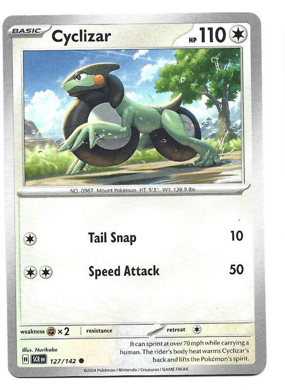 CYCLIZAR -  COMMON  127/142 POKEMON TCG STELLAR CROWN TRADING CARD