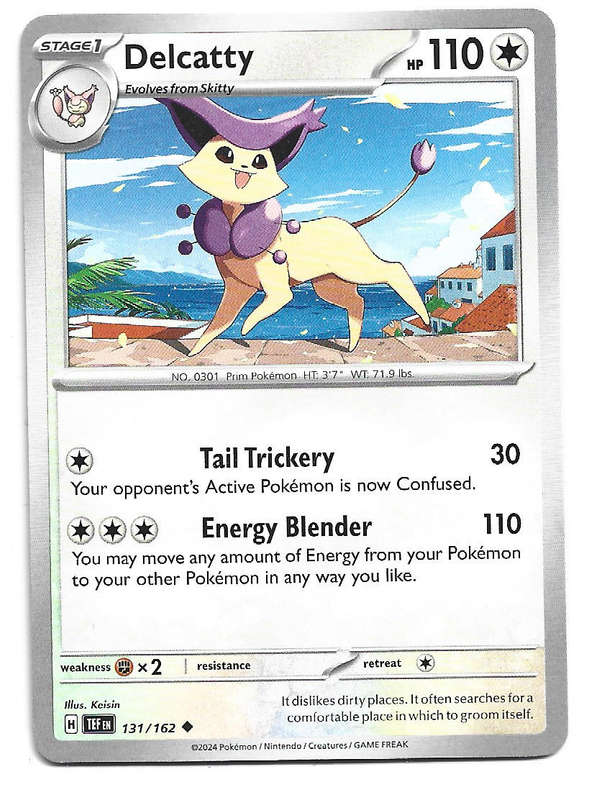 DELCATTY - COMMON  131/162 POKEMON TCG TEMPORAL FORCES TRADING CARD