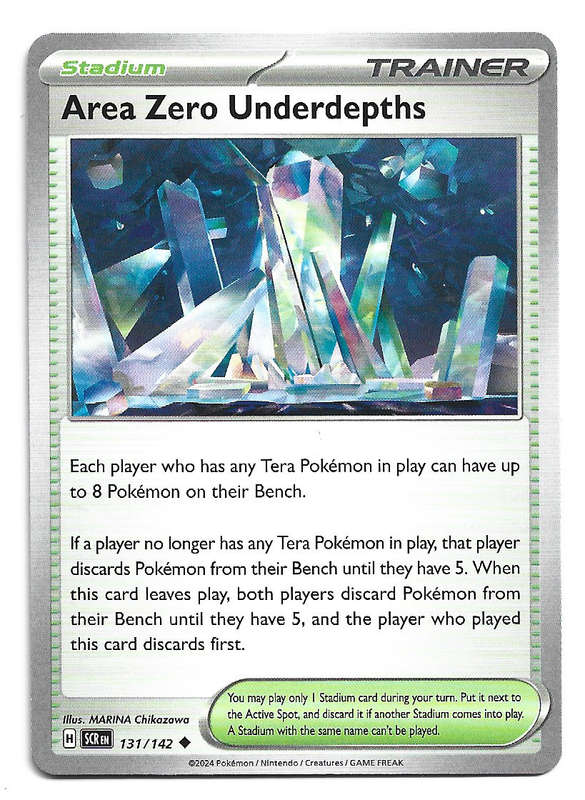 AREA ZERO UNDERSDEPTHS -  COMMON  131/142 POKEMON TCG STELLAR CROWN TRADING CARD