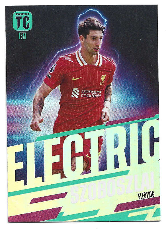 DOMINIC SZOBOSZLAI - PANINI `TOP CLASS` 2025 COLLECTION - FOIL ELECTRIC TRADING CARD 137