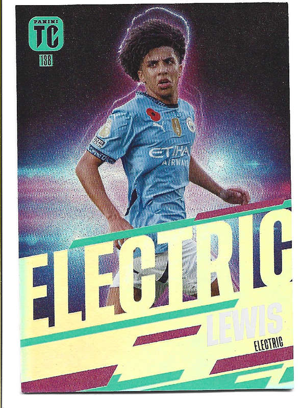 RICO LEWIS - PANINI `TOP CLASS` 2025 COLLECTION - FOIL ELECTRIC TRADING CARD 138