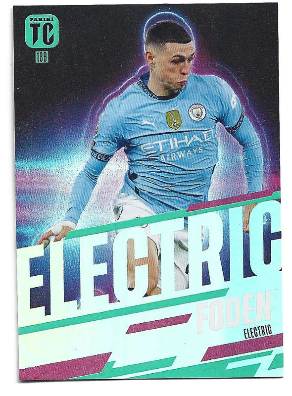 PHIL FODEN - PANINI `TOP CLASS` 2025 COLLECTION - FOIL ELECTRIC TRADING CARD 139