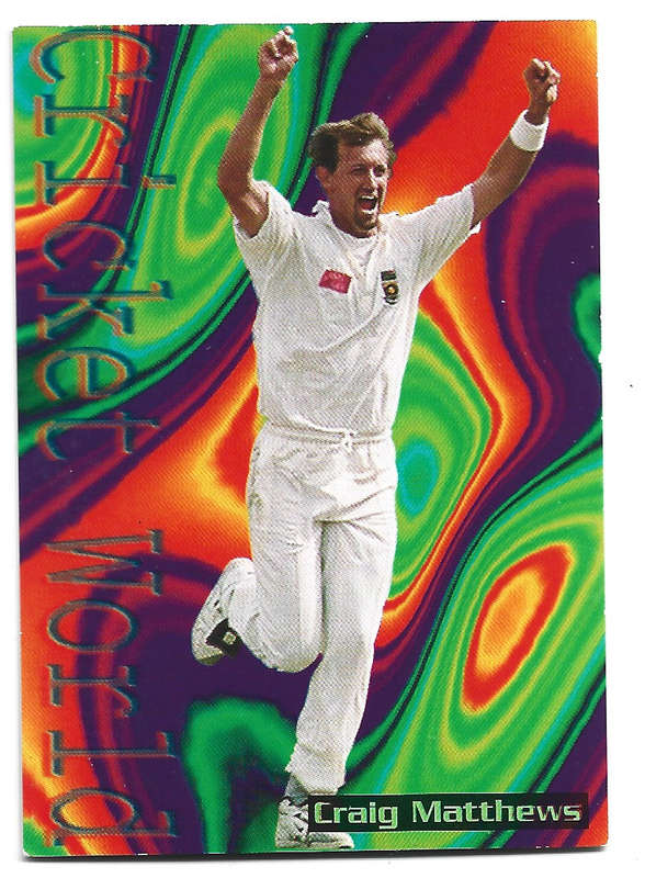 CRAIG MATTHEWS (South Africa) - 1996 SPORTS DECK CRICKET CARD COLLECTION -  TRADING CARD 13