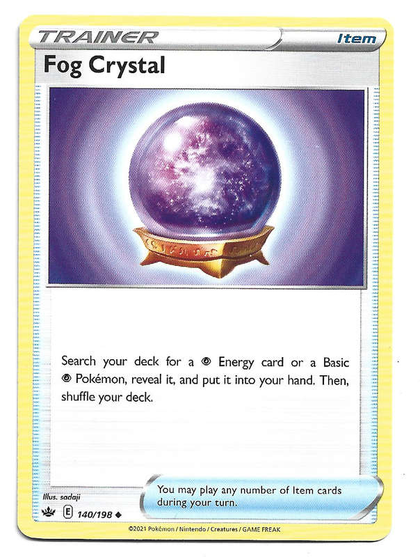 FOG CRYSTAL  - POKEMON TCG CHILLING REIGN  140/198 COMMON TRADING CARD