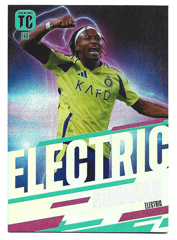 MOHAMED SIMAKAN - PANINI `TOP CLASS` 2025 COLLECTION - FOIL ELECTRIC TRADING CARD 146