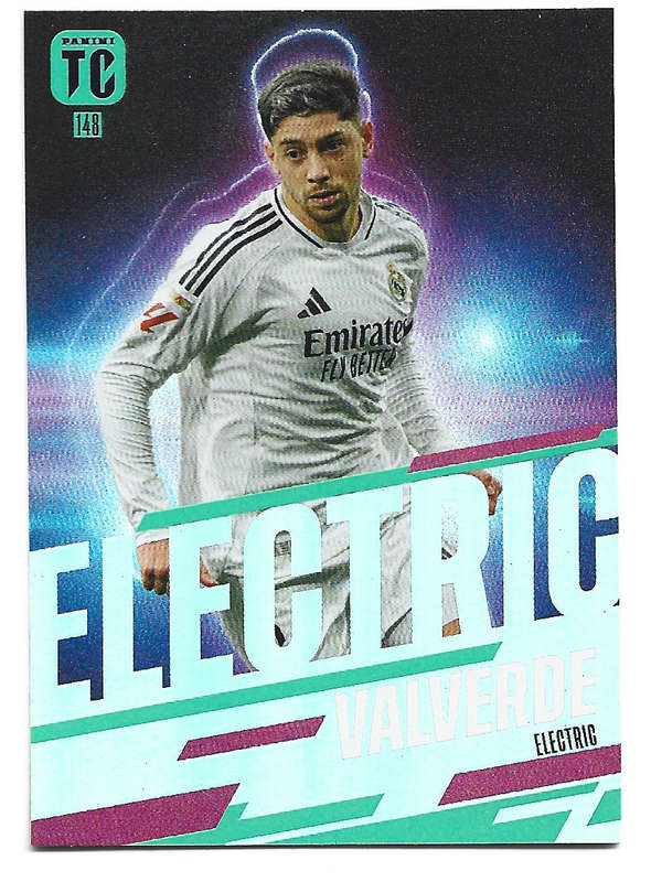 FEDERICO VALVERDE - PANINI `TOP CLASS` 2025 COLLECTION - FOIL ELECTRIC TRADING CARD 148