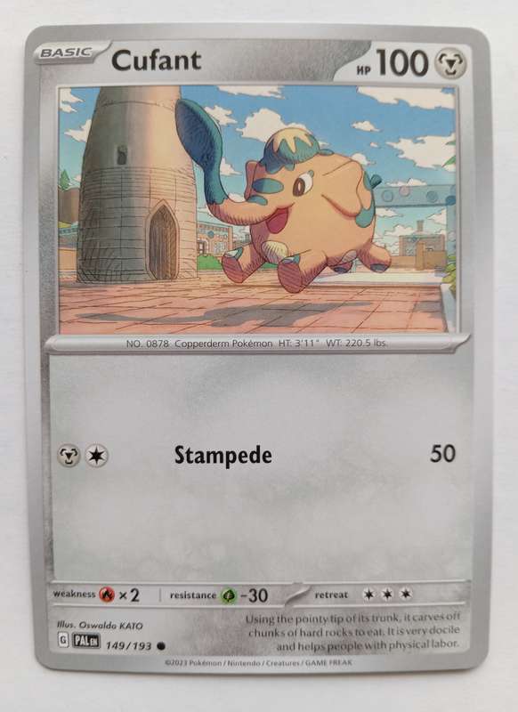 POKEMON CARD - CUFANT  149/193 COMMON PALDEA EVOLVED 2023 - MINT