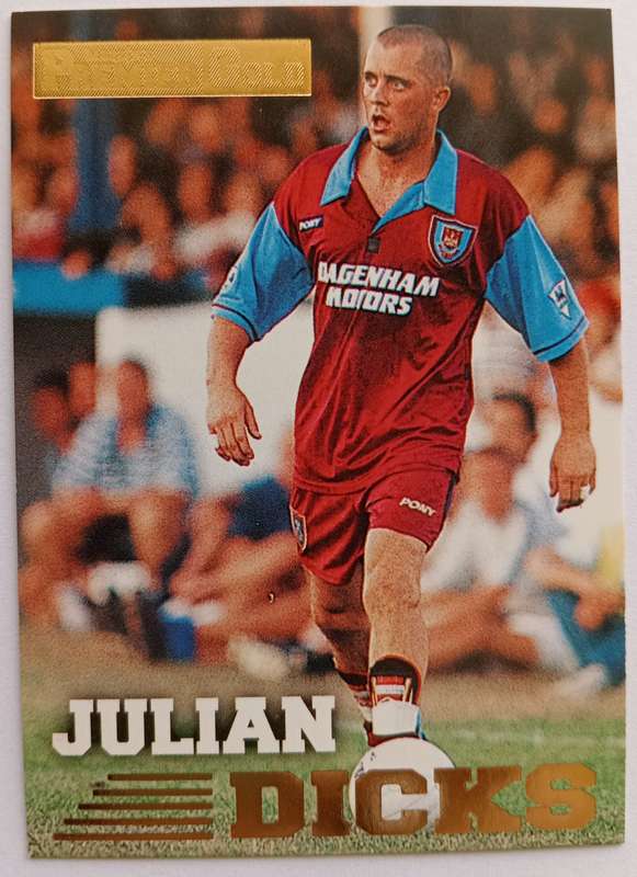 JULIAN DICKS (West Ham) - TOPPS PREMIER GOLD COLLECTION 1996/97 - TRADING CARD CARD 149 of 161