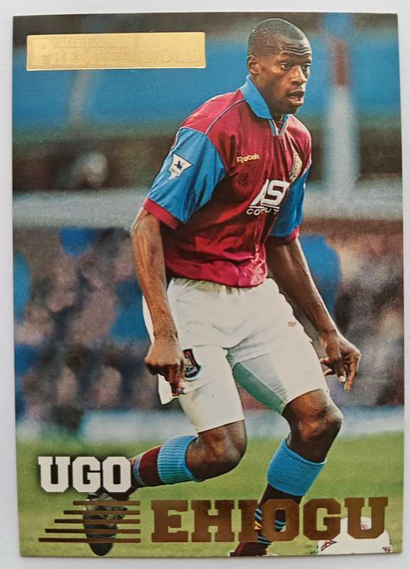 UGO EHIOGU (Aston Villa) - TOPPS PREMIER GOLD COLLECTION 1996/97 - TRADING CARD CARD 14 of 161