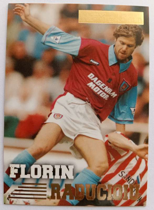 FLORIN RADUCIOIU (West Ham) - TOPPS PREMIER GOLD COLLECTION 1996/97 - TRADING CARD CARD 151 of 161