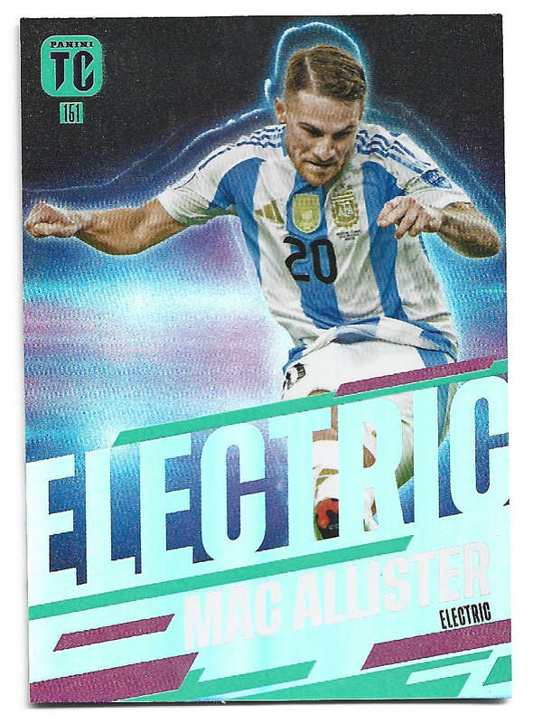 ALEXIS MAC ALLISTER - PANINI `TOP CLASS` 2025 COLLECTION - FOIL ELECTRIC TRADING CARD 151