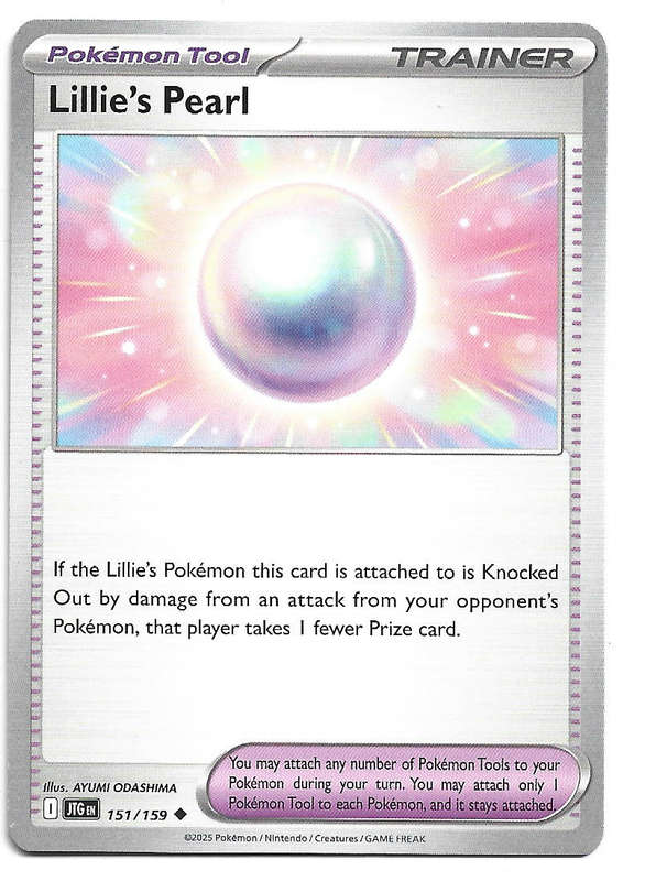 LILLIE's PEARL - UNCOMMON  151/159 POKEMON TCG JOURNEY TOGETHER TRADING CARD
